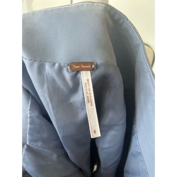 Free People Periwinkle Blue Faux Suede Mini Skirt - Picture 7 of 10